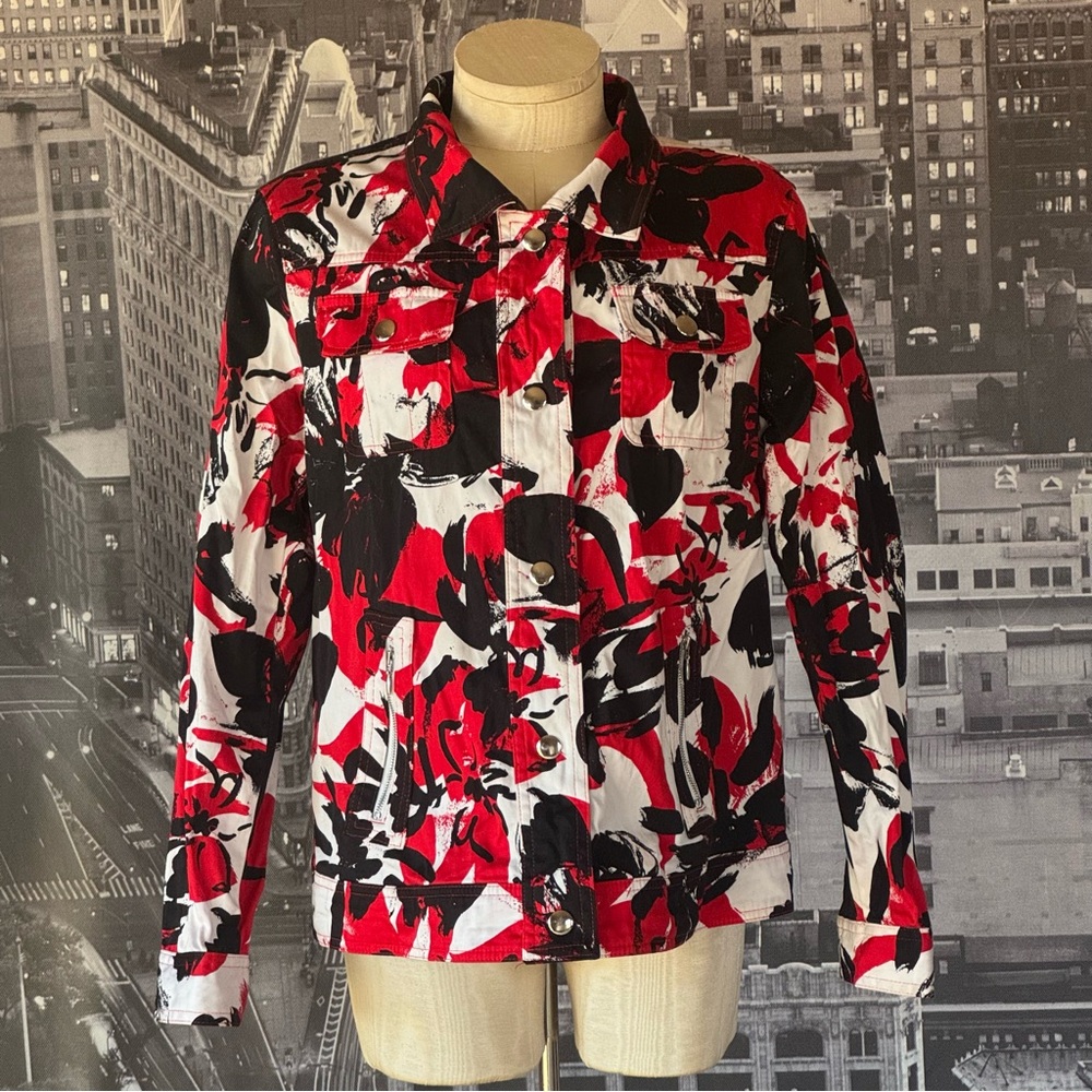 Harve Benard Colorful Ladies Trucker Jacket